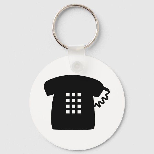 Porte-clés Téléphone rétro (Recto)