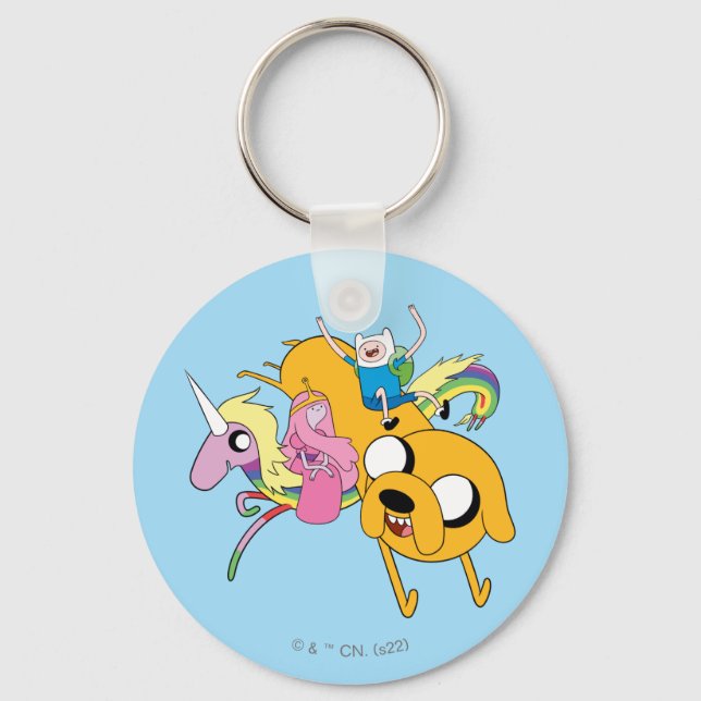 Porte-clés Temps d'aventure | Lady, Bubblegum, Finn & Jake (Recto)