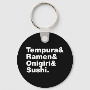 Porte-clés Tempura & Ramen & Onigiri & Sushi.