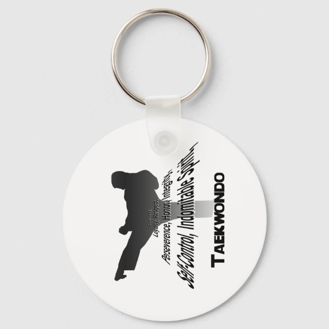 Porte-clés Tenets du Porte - clé Tae Kwon Do (Recto)