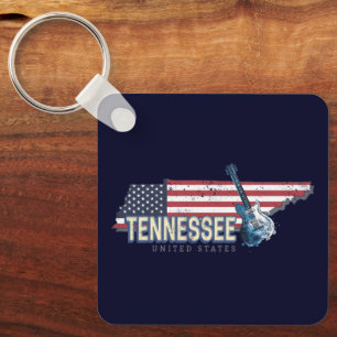 Porte-clés Tennessee États-Unis Retro State Vintage USA