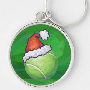 Porte-clés Tennis Ball Christmas Green