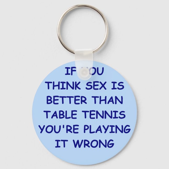 Porte-clés tennis de table (Recto)