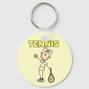 Porte-clés TENNIS Girl Tshirts et cadeaux