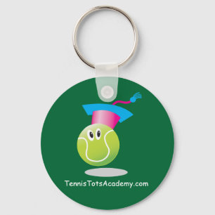 Porte-clés Tennis Tots Academy_Bouncee_personalized_on vert