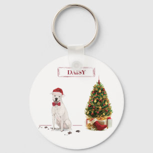 Porte-clés Terrier américain Staffordshire Noël Chien Drôle