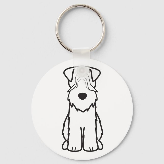 Porte-clés Terrier roux (Recto)