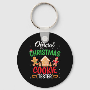 Porte-clés Testeur officiel de biscuits de Noël - Drôle Noël 