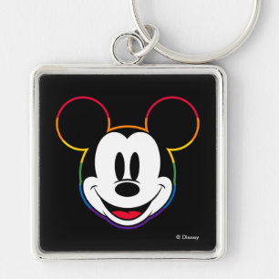 Porte-clés Tête arc-en-ciel de Mickey classique