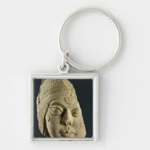 Porte-clés Tête de grès rouge de Yakshi, Bharhut, 2ème si