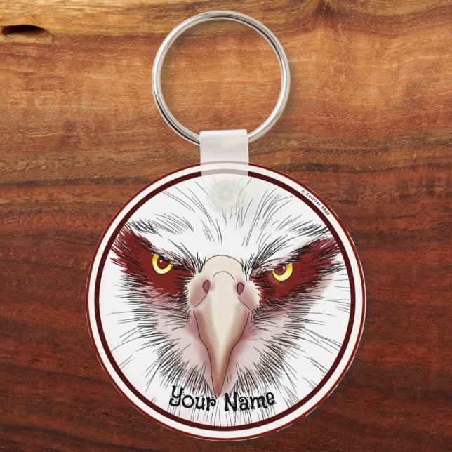 Porte-clés Tête de l'aigle américain (Recto)