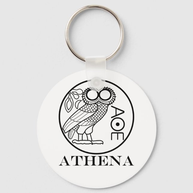 Porte-clés Tétradrachme de hibou d’Athéna (Police graveurs) (Recto)