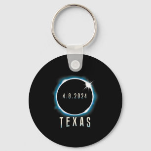 Porte-clés Texas Total Solar Eclipse 2024 Bleu Avril 8 Hommes