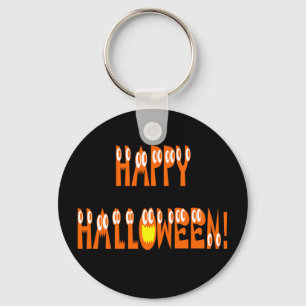 Porte-clés Texte de squash d'Halloween