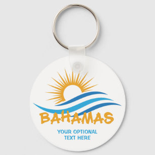 Porte-clés Texte personnalisé Bahamas