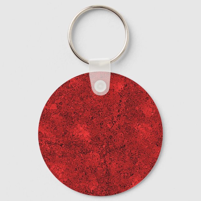 Porte-clés Texture de roche de lave rouge (Recto)