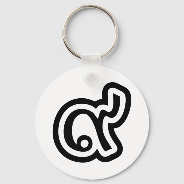 Porte-clés Thaïlande Lucky Number 9 / Neuf / ๙ (Gao/Kao) Thai (Recto)