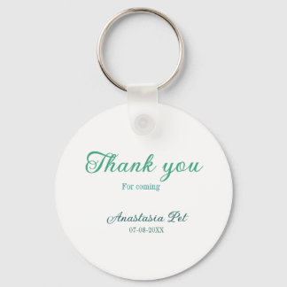 Porte-clés Thank you for coming birthday party add name date 