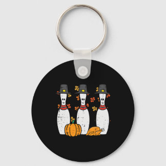 Porte-clés Thanksgiving Bowling Pins Drôle Bowler Automne Hom