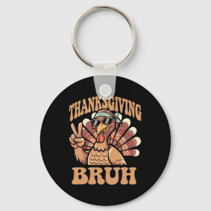 Porte-clés Thanksgiving Bruh Funny Turkey Fall Boys