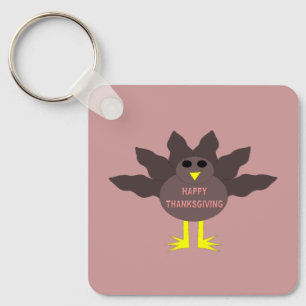 Porte-clés Thanksgiving Plucked Turkey Custom