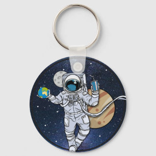 Porte-clés The Astronaut enjoys in space