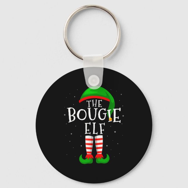 Porte-clés The Bougie Elf Funny Matching Family Group Christm (Recto)