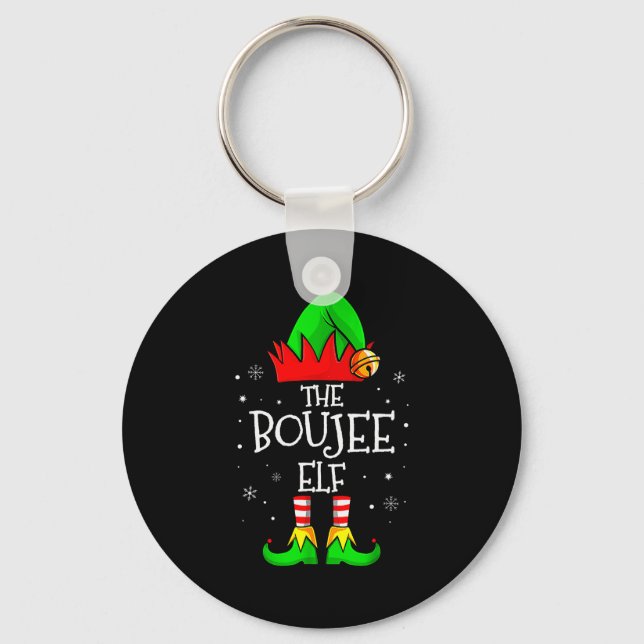 Porte-clés The Boujee Elf Group Matching Family Christmas Xma (Recto)