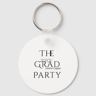 Porte-clés The grad party name 20XX bold letter graduatsimple