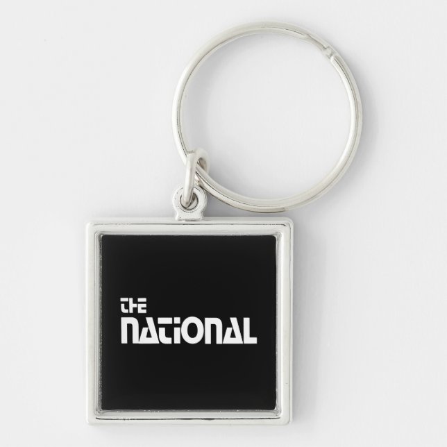 Porte-clés The National - 1980 promo graphic - White (Devant)