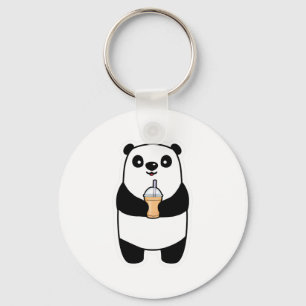 Porte-clés Thé potable de bulle de panda