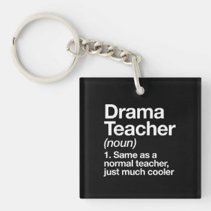 Porte-clés Théâtre de théâtre Définition de l'enseignant Écol