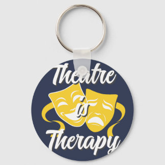 Porte-clés Theatre is Therapy Comedy Tragedy Masks Keychain