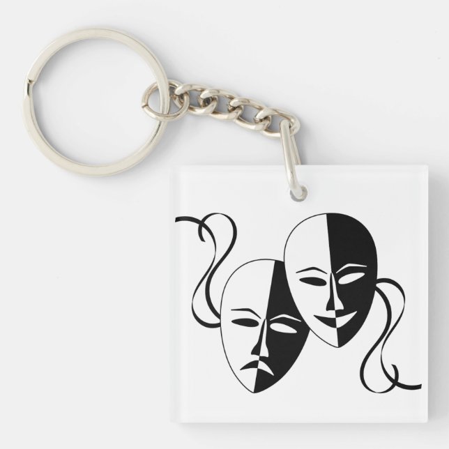 Porte-clés Theatre Masks Art  (Devant)