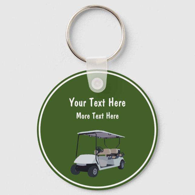 Porte-clés Thème de golf Promotionnels Porte - clés Golf Car  (Recto)