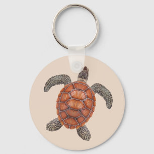 Porte-clés Thème de la nature de la tortue de mer