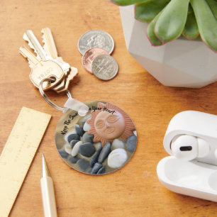 Porte-clés Thème de plage Terra Cotta Soleil, sable et rocher