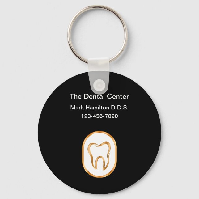 Porte-clés Thème Dentiste Classé Porte - clés de promotion d' (Recto)