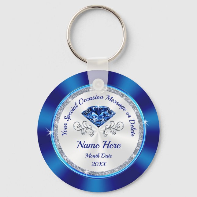 Porte-clés Thème Sapphire, Favoris Personnalisés, CHEAP (Recto)