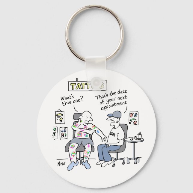 Porte-clés Thème Tattoos Drôle Tattooïste (Recto)