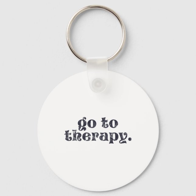 Porte-clés Thérapie - Problème de santé mentale amusant (Recto)