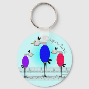 Porte-clés Thérapie respiratoire Cadeaux "Ambu Birds"