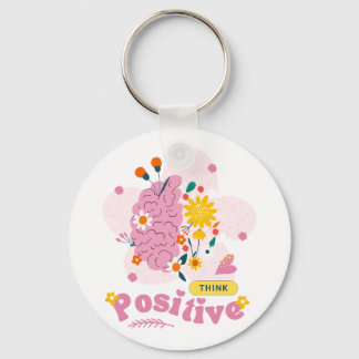 Porte-clés Think Positive Keychain