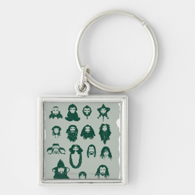 Porte-clés THORIN OAKENSHIELD™ et Cheveux d'entreprise (Devant)