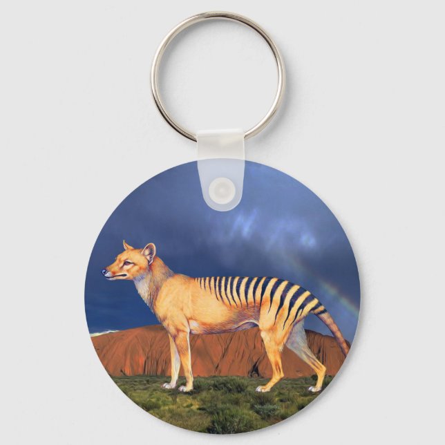 Porte-clés Thylacine (Tigre de Tasmanie) (Recto)