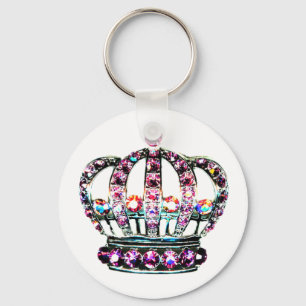 Porte-clés Tiara avec porte - clé Zazzle
