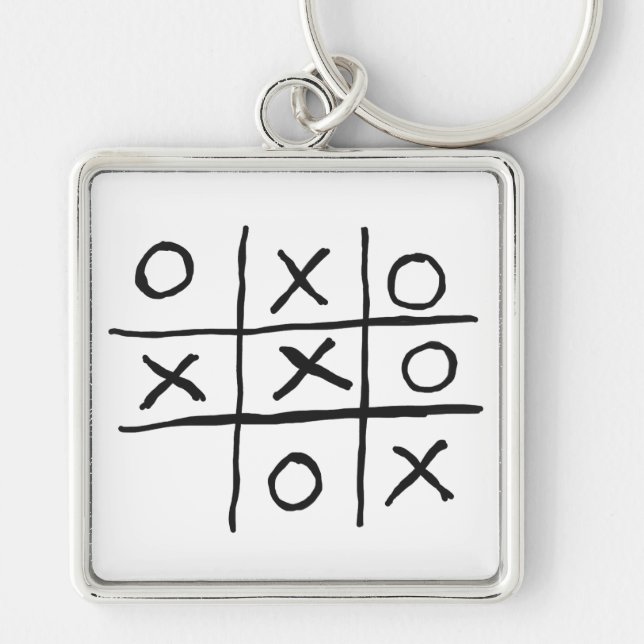Porte-clés Tic Tac Toe Noughts and Crosses (Devant)