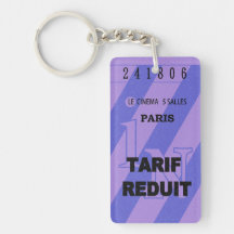 Porte-clés ticket de cinéma