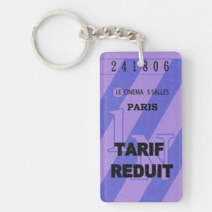 Porte-clés ticket de cinéma