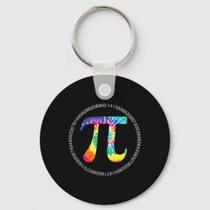 Porte-clés Tie Dye Pi Jour T Chemise Physique Math Moteur ens